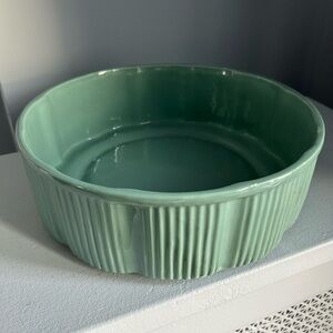 Vintage MCM  Haeger Green Ceramic Bowl